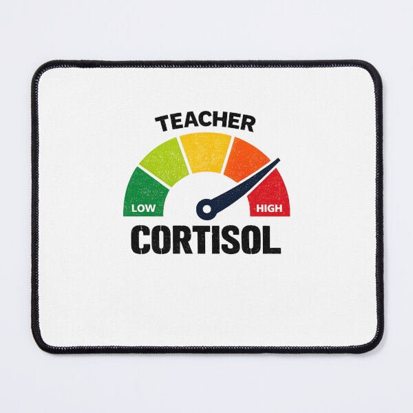 Item preview, Teacher Cortisol Low High Funny Educator Stress Humor Gift designed and sold by SofenArt.