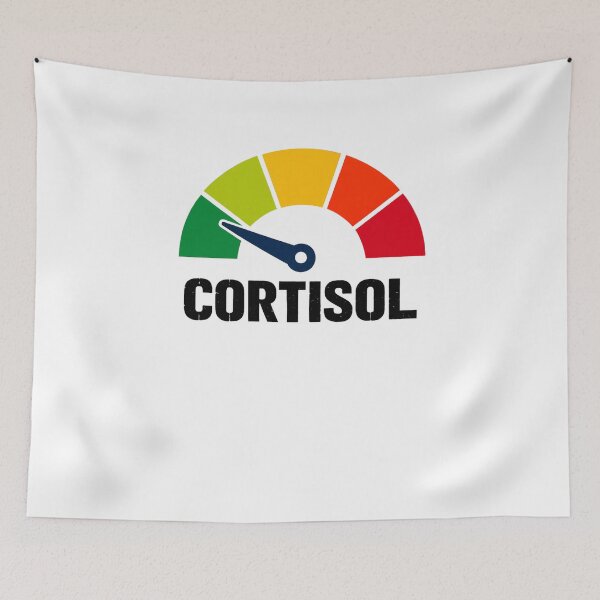 Item preview, Cortisol Level Stress Meter Burnout Humor Overwhelmed Awareness designed and sold by SofenArt.
