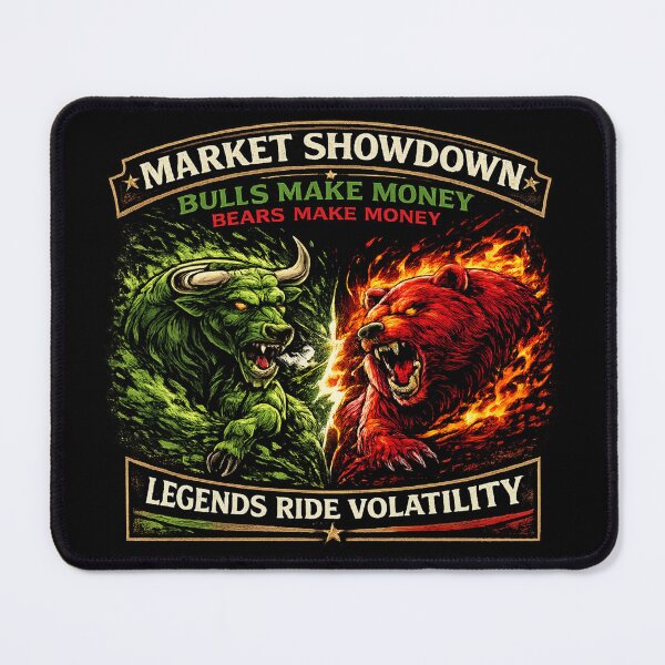 Item preview, Market Showdown Legends Ride Volatility designed and sold by PrintSpot4U.