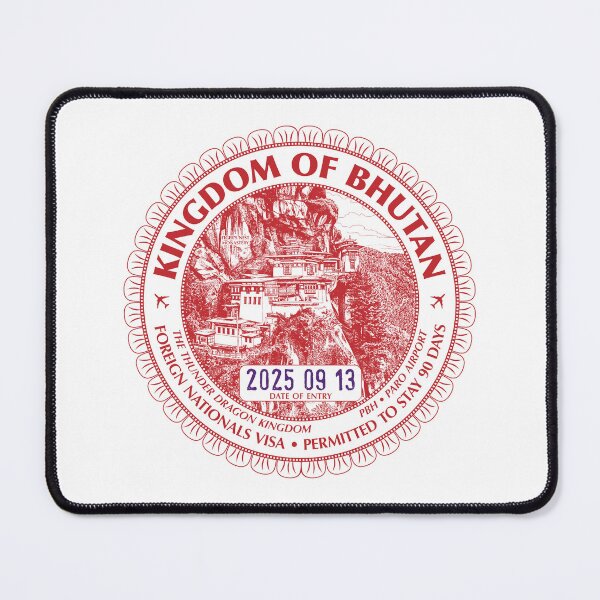 Item preview, Passport Stamp - Paro, Bhutan designed and sold by travelwitheric.