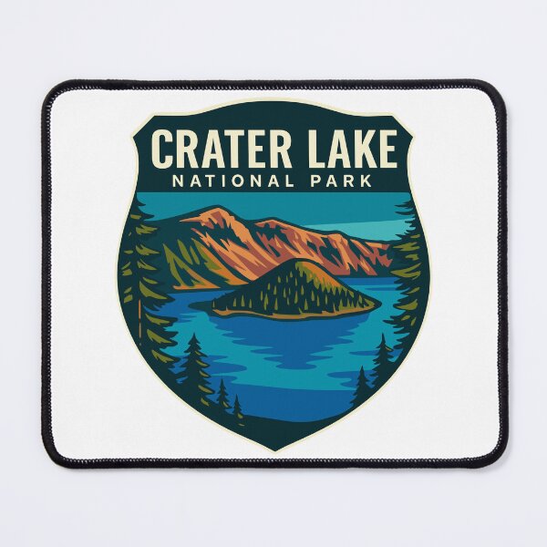 Item preview, Crater Lake National Park Oregon Retro Badge designed and sold by Ismeal Von.
