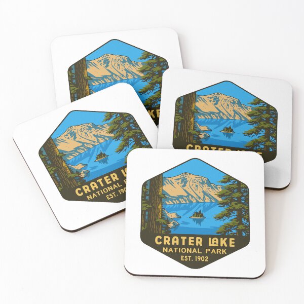 Item preview, Crater Lake National Park Oregon Retro Badge designed and sold by Ismeal Von.
