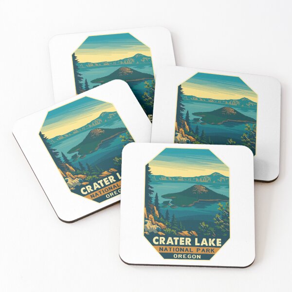 Item preview, Crater Lake National Park Oregon Retro Badge designed and sold by Ismeal Von.