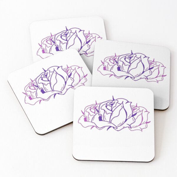 Item preview, Purple Blue Gradient Triple Roses designed and sold by Mistique ✨.