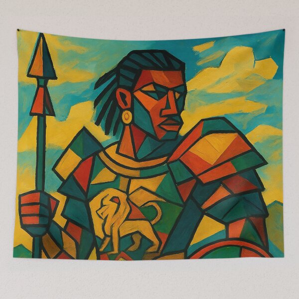 Item preview, Ancient Ethiopian Warrior Art designed and sold by EASNFTCOL.