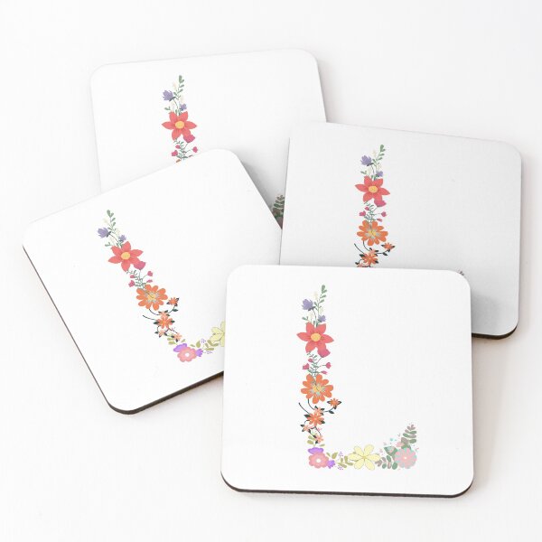 Item preview, Floral letter monogram initial L designed and sold by Miledi.