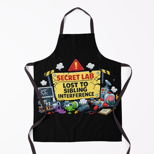 Item preview, Secret Lab Lost To Sibling Interference Funny Science Sign designed and sold by TeeTimeTreasure.