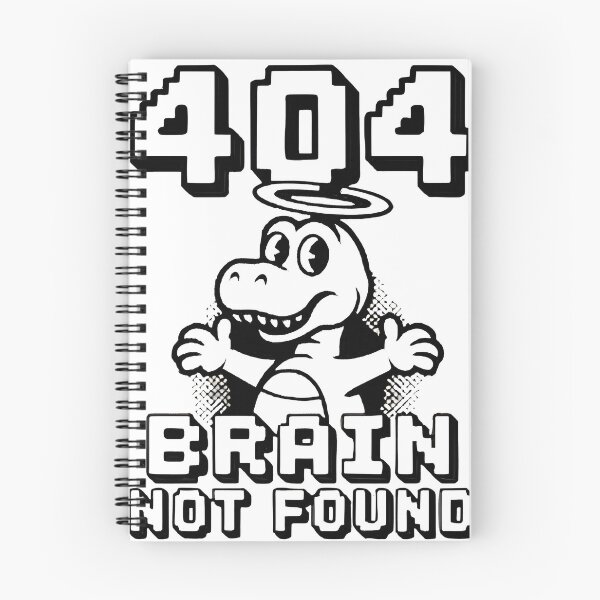 Item preview, Error 404 Brain Not Found Funny Programmer Coding Design designed and sold by Zenith Design.