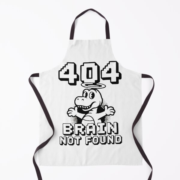 Item preview, Error 404 Brain Not Found Funny Programmer Coding Design designed and sold by Zenith Design.