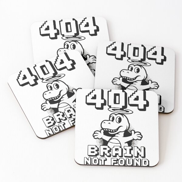 Item preview, Error 404 Brain Not Found Funny Programmer Coding Design designed and sold by Zenith Design.