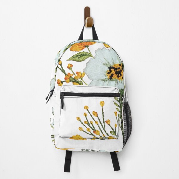 Item preview, Sun-Kissed Blooms – Framed Embroidery Art Print designed and sold by EGurrola.