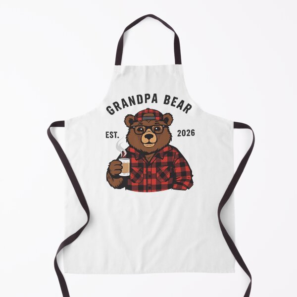 Item preview, Grandpa Bear Illustration – Cozy Lumberjack Style Character Art designed and sold by Fabricbella.