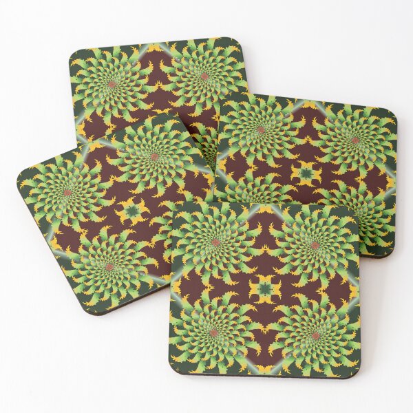 Item preview, Eternal Forest Mosaic: Dense Terracotta Mandala designed and sold by OIL Pattern Design .
