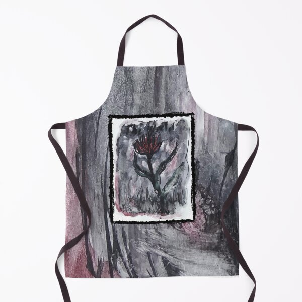 Item preview, Resilient Red Bloom within the Shadows Artwork by Katt Yanda designed and sold by Artist-Katt-Yanda.