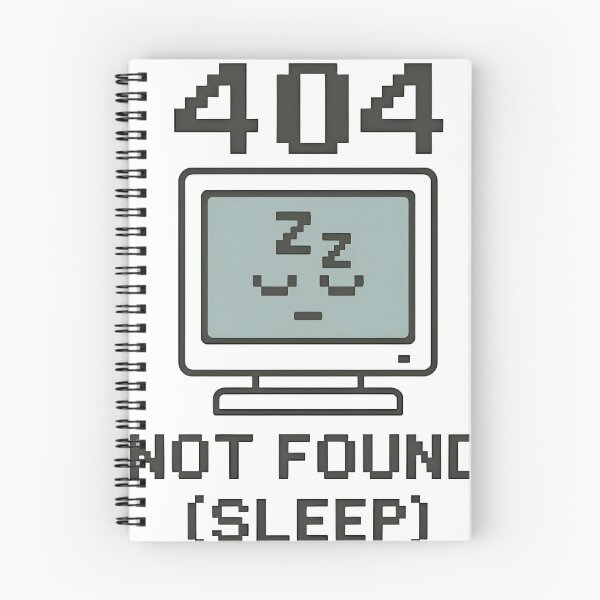 Item preview, Error 404 Sleep Not Found Funny Programmer Coding Design designed and sold by Zenith Design.
