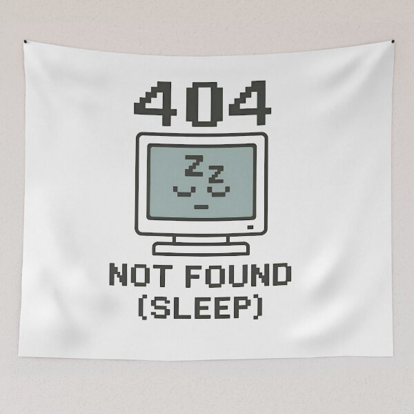 Item preview, Error 404 Sleep Not Found Funny Programmer Coding Design designed and sold by Zenith Design.