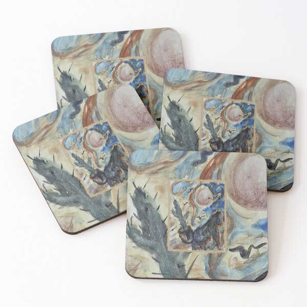 Item preview, Desert Spirits at Dawn Artwork by Katt Yanda designed and sold by Artist-Katt-Yanda.