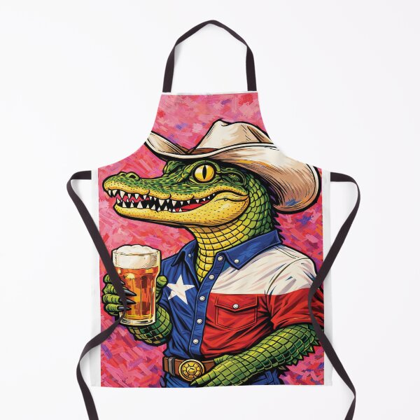 Item preview, Western Cowboy Crocodile with Beer designed and sold by TXBloodMNY2024.
