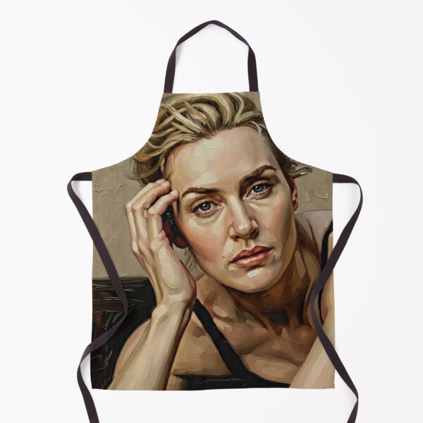 Item preview, Ethereal Strength: Kate Winslet Expressive Impasto Portrait designed and sold by Art's Diner.