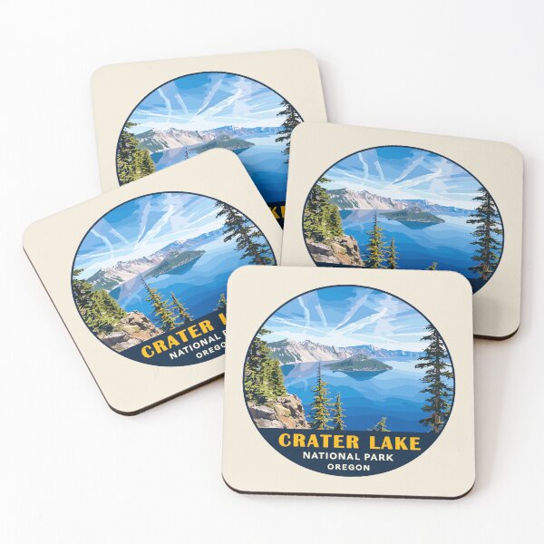 Item preview, Crater Lake National Park Oregon Retro Badge designed and sold by Gideon Emmerich.
