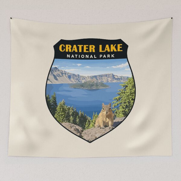 Item preview, Crater Lake National Park Oregon Retro Badge designed and sold by Gideon Emmerich.