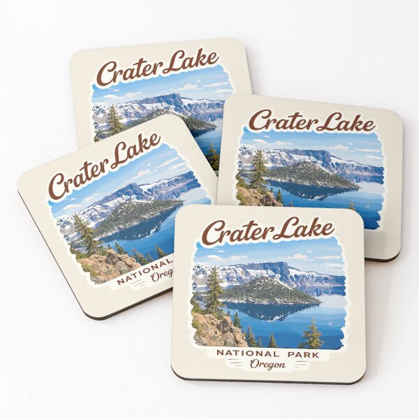 Item preview, Crater Lake National Park Oregon Retro Badge designed and sold by Gideon Emmerich.