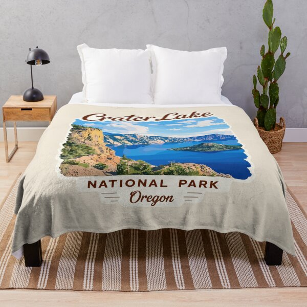 Item preview, Crater Lake National Park Oregon Retro Art designed and sold by Gideon Emmerich.