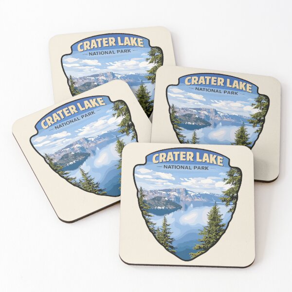 Item preview, Crater Lake National Park Oregon Retro Art designed and sold by Gideon Emmerich.