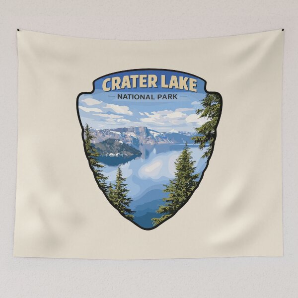 Item preview, Crater Lake National Park Oregon Retro Art designed and sold by Gideon Emmerich.