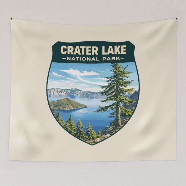 Item preview, Crater Lake National Park Oregon Retro Design designed and sold by Gideon Emmerich.