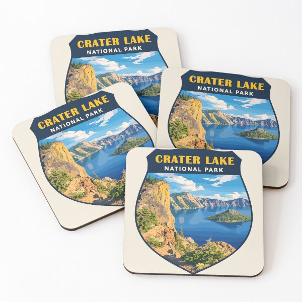 Item preview, Crater Lake National Park Oregon Retro Art designed and sold by Gideon Emmerich.