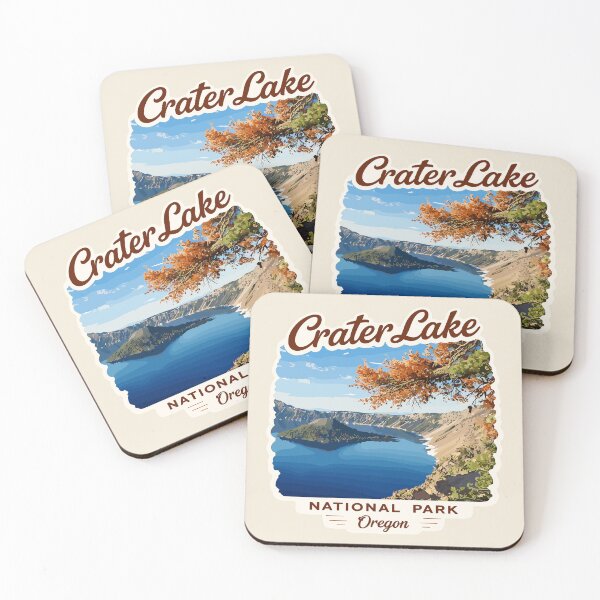 Item preview, Crater Lake National Park Oregon Retro Badge designed and sold by Gideon Emmerich.