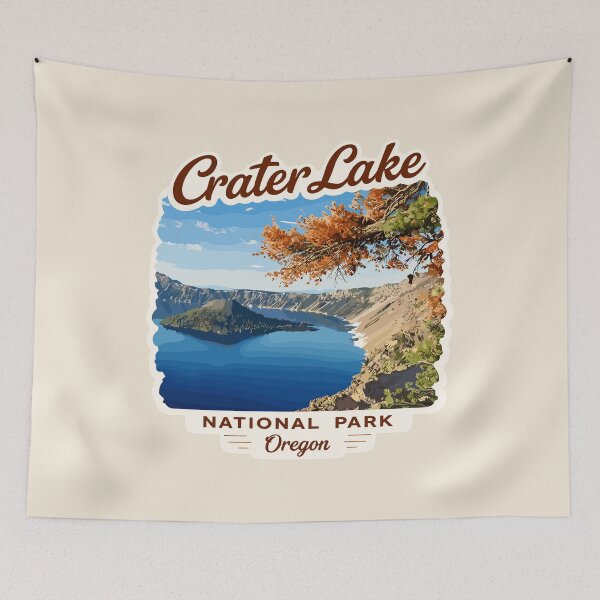 Item preview, Crater Lake National Park Oregon Retro Badge designed and sold by Gideon Emmerich.