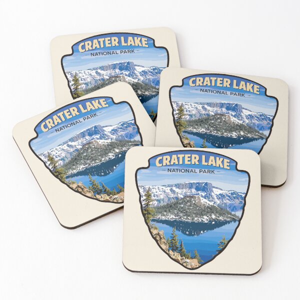 Item preview, Crater Lake National Park Oregon Retro Badge designed and sold by Gideon Emmerich.