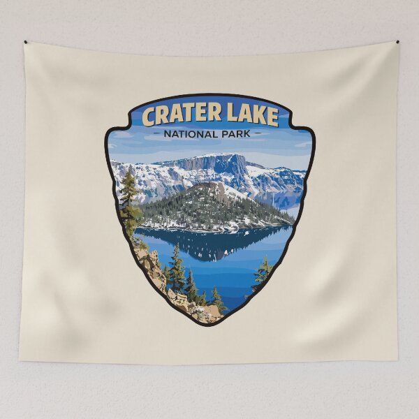 Item preview, Crater Lake National Park Oregon Retro Badge designed and sold by Gideon Emmerich.