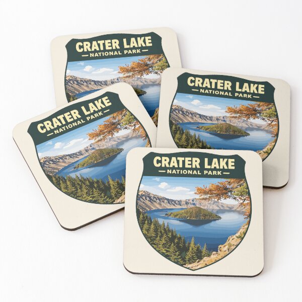 Item preview, Crater Lake National Park Oregon Retro Art designed and sold by Gideon Emmerich.