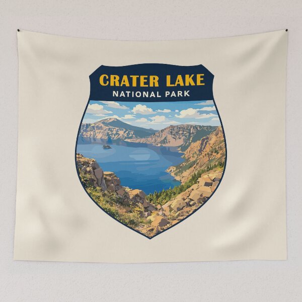 Item preview, Crater Lake National Park Oregon Retro Design designed and sold by Gideon Emmerich.