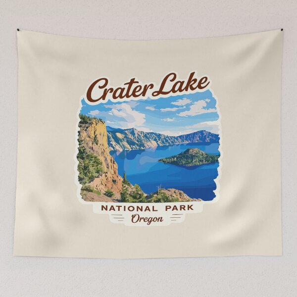 Item preview, Crater Lake National Park Oregon Retro Badge designed and sold by Gideon Emmerich.