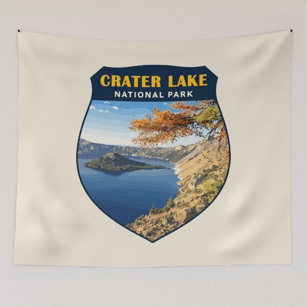 Item preview, Crater Lake National Park Oregon Retro Design designed and sold by Gideon Emmerich.