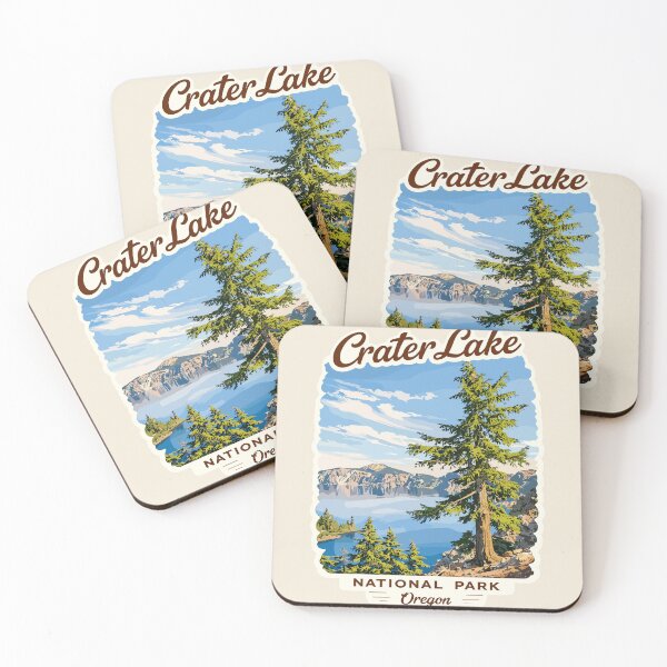 Item preview, Crater Lake National Park Oregon Retro Badge designed and sold by Gideon Emmerich.