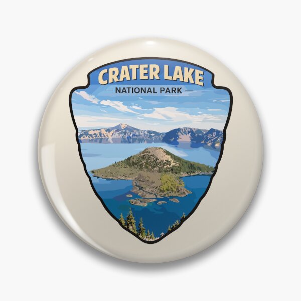 Item preview, Crater Lake National Park Oregon Retro Badge designed and sold by Gideon Emmerich.