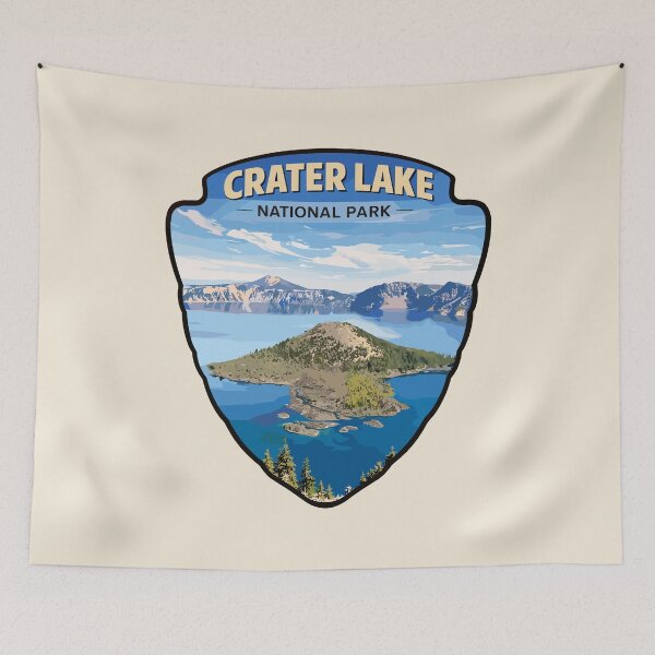 Item preview, Crater Lake National Park Oregon Retro Badge designed and sold by Gideon Emmerich.