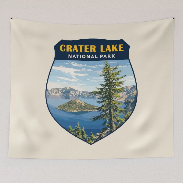 Item preview, Crater Lake National Park Oregon Retro Design designed and sold by Gideon Emmerich.