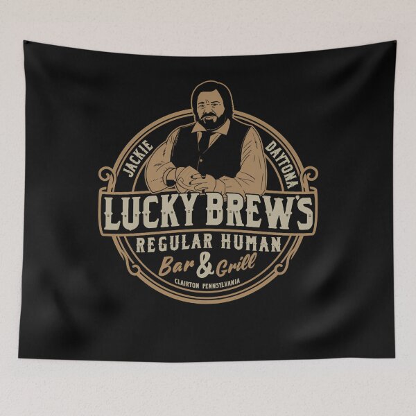 Item preview, Jackie Daytona Lucky Brews Regular Human Bar And Grill designed and sold by saprold.