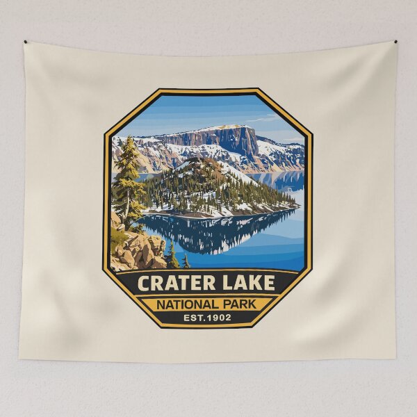 Item preview, Crater Lake National Park Orego Retro Design designed and sold by Gideon Emmerich.