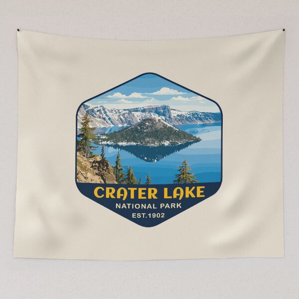 Item preview, Crater Lake National Park Orego Retro Design designed and sold by Gideon Emmerich.