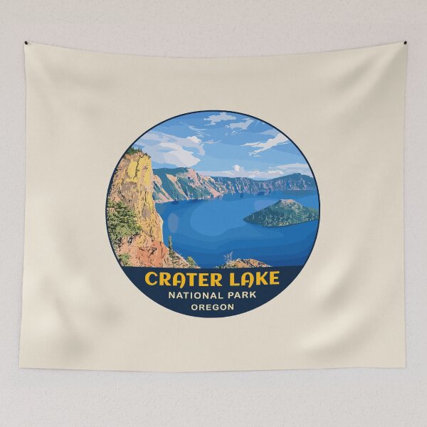 Item preview, Crater Lake National Park Orego Retro Badge designed and sold by Gideon Emmerich.
