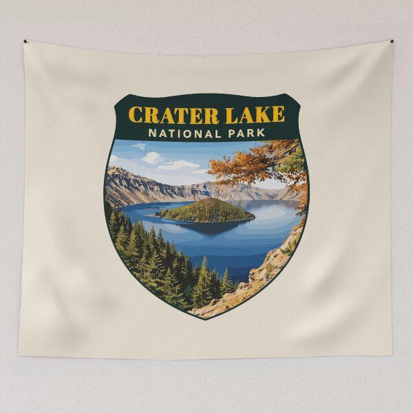 Item preview, Crater Lake National Park Orego Retro Design designed and sold by Gideon Emmerich.