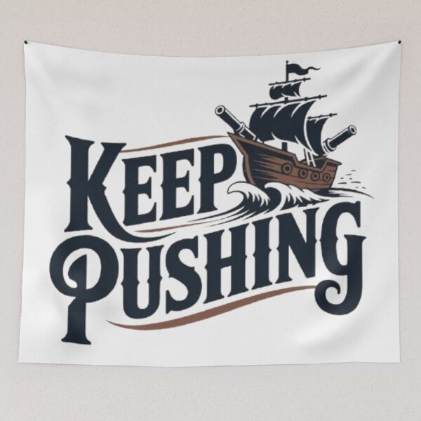 Item preview, Keep Pushing – Strength in Every Step designed and sold by NewUSShop.