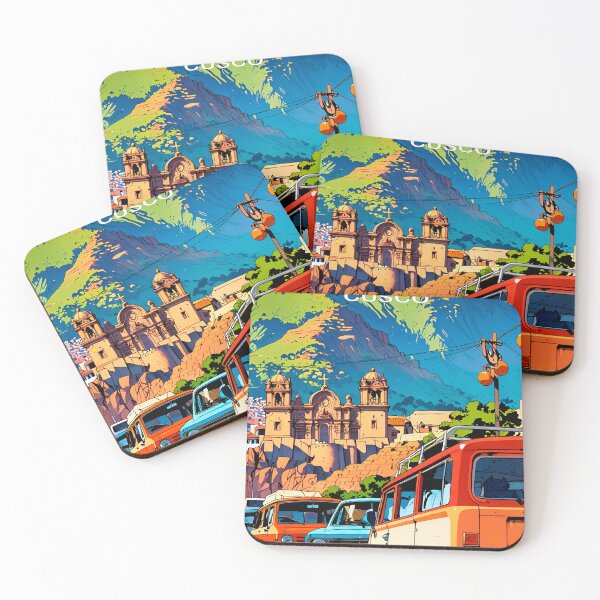 Item preview, Travel and hiking in CUSCO, PERU. Sticker and poster with vintage 80s anime design. designed and sold by UrbanTRIP.
